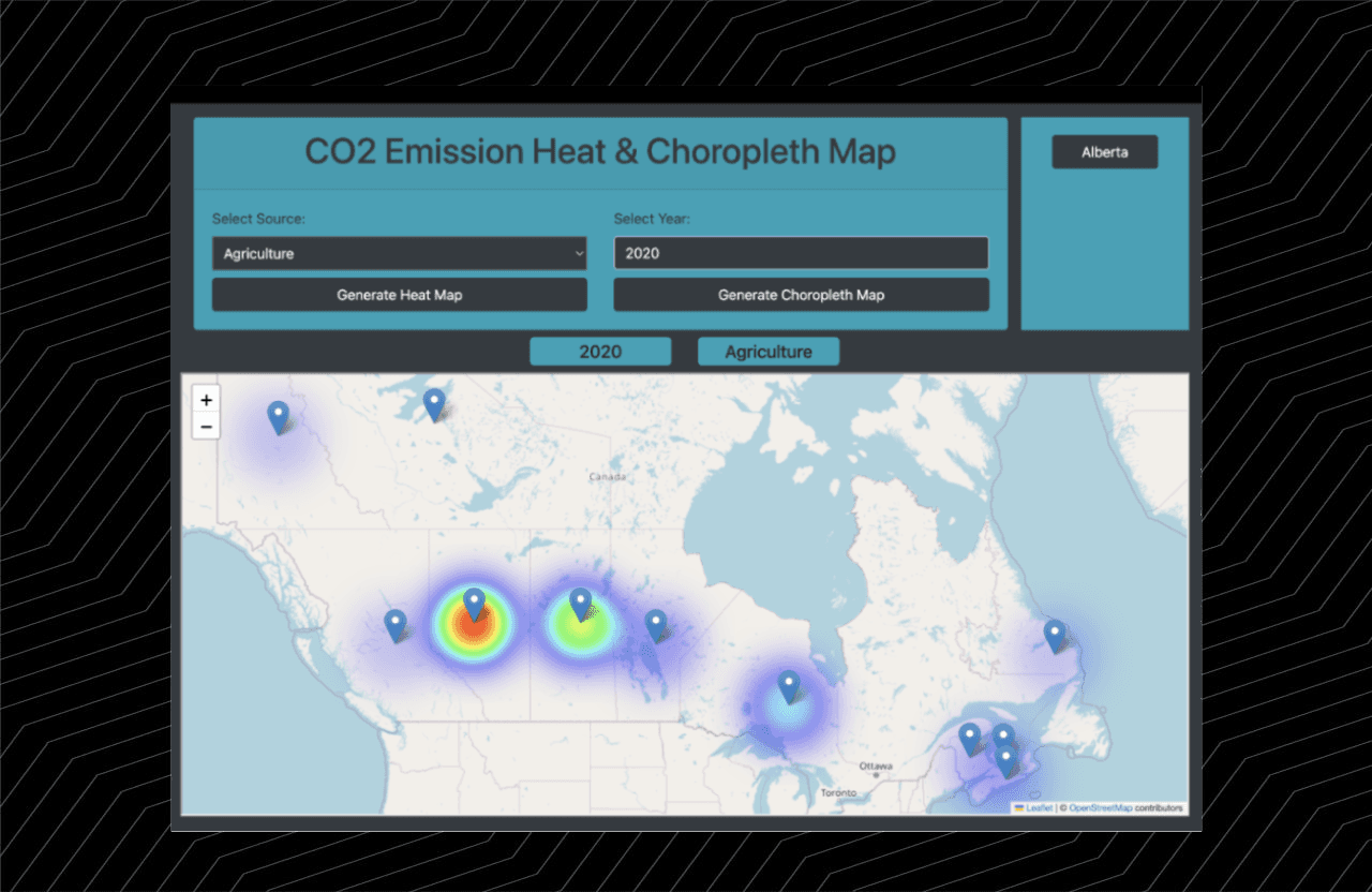Algae and CO₂ Heat Map